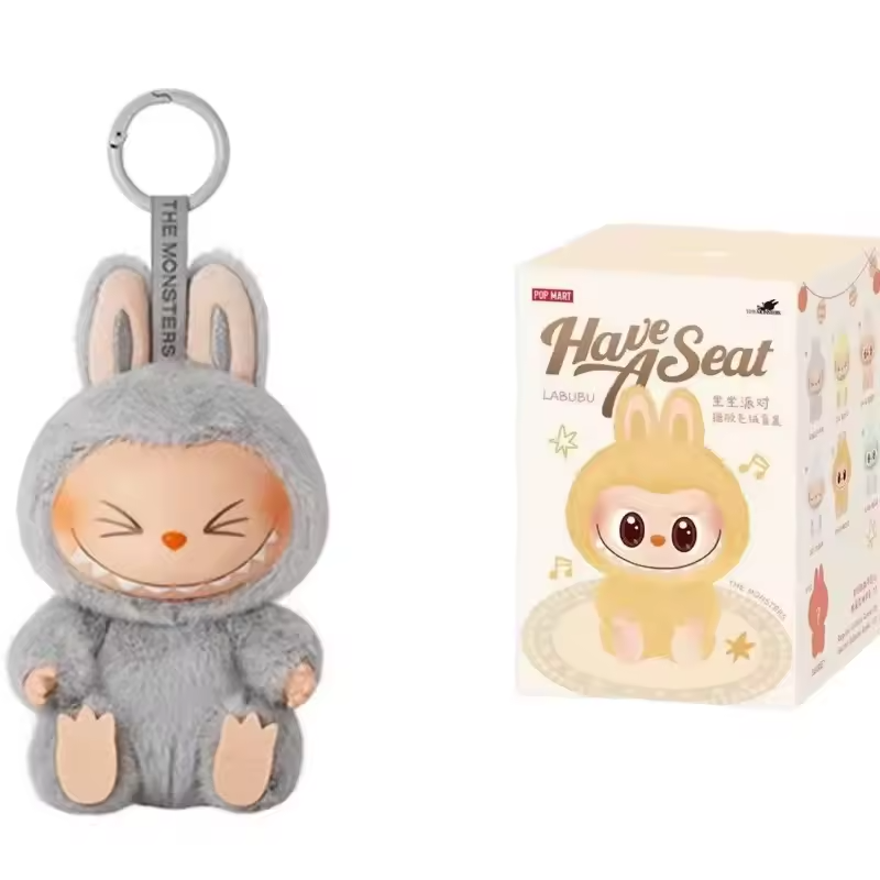 Pop Mart x THE MONSTERS: Exciting Macaron Series Plush Keyring Figurine Blind Box (1pc)