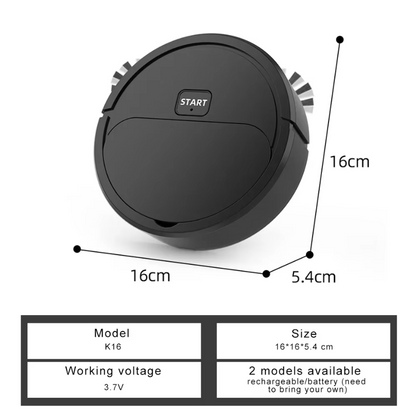 Automatic Portable Mini Home Floor Robotic Vacuum Cleaner USB Rechargeable
