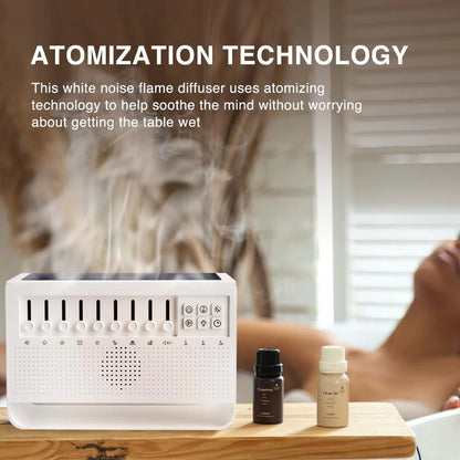 3 in 1 Bluetooth Speaker White Noise Nature Sound Sleep Night Light Humidifier
