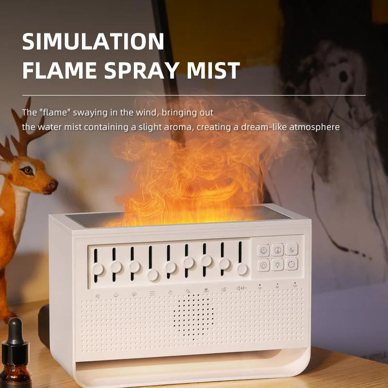 3 in 1 Bluetooth Speaker White Noise Nature Sound Sleep Night Light Humidifier