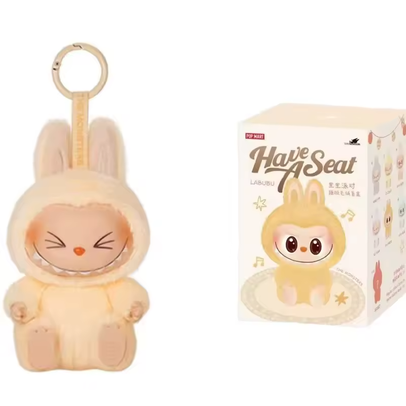 Pop Mart x THE MONSTERS: Exciting Macaron Series Plush Keyring Figurine Blind Box (1pc)