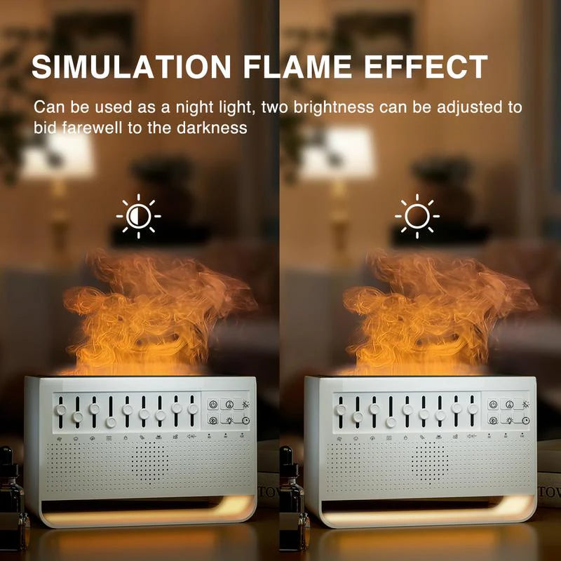 3 in 1 Bluetooth Speaker White Noise Nature Sound Sleep Night Light Humidifier